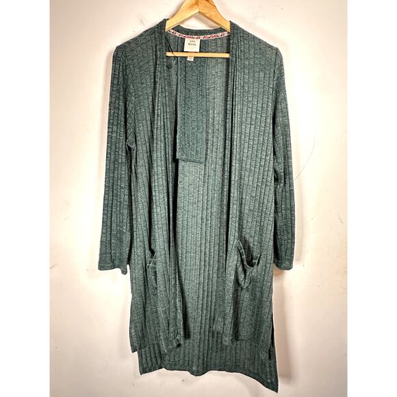 Knox Rose Sweaters - KNOX ROSE forest green‎ open cardigan Womans medium forestcore, goblincore